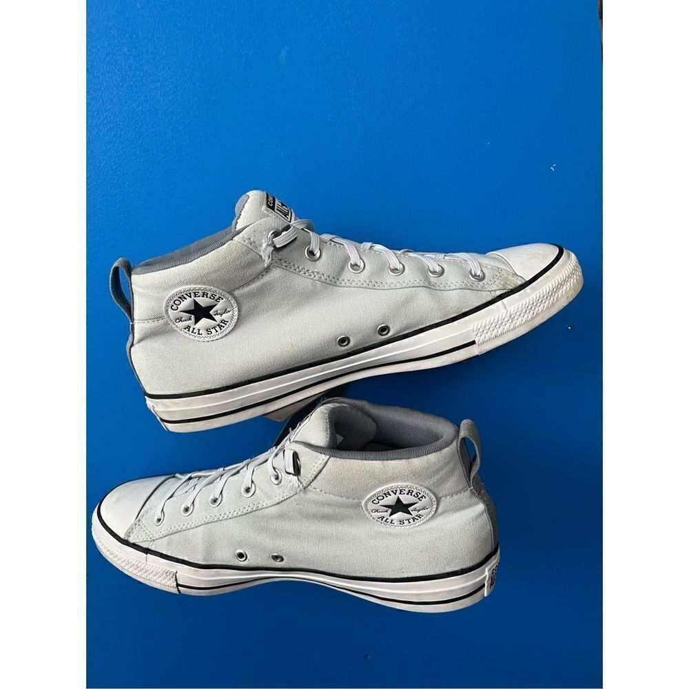 Converse Ctas Malden Street Mid Sneakers Women's Shoes Canvas Lunar Gray A03453F